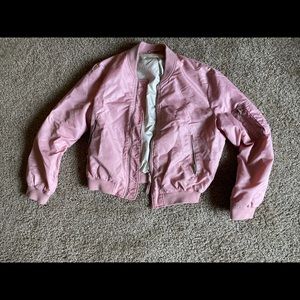 Pink Zara bomber jacket